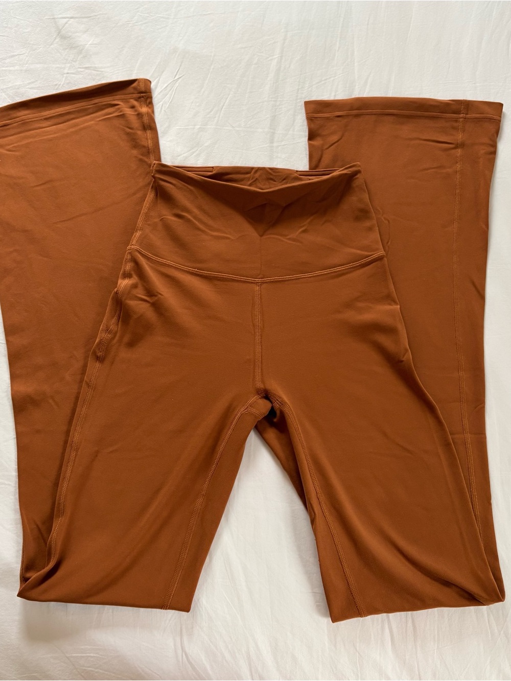 Lululemon yoga pants, burnt orange